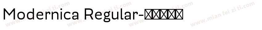 Modernica Regular字体转换